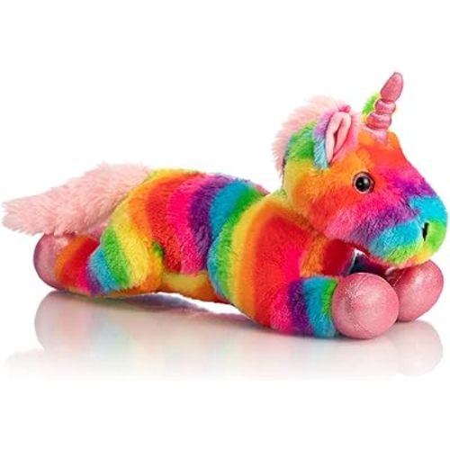 HollyHOME Plush Unicorn Stuffed Animals Rainbow Unicorn Toy Holiday Birthday Gift for Girls 16 Inch