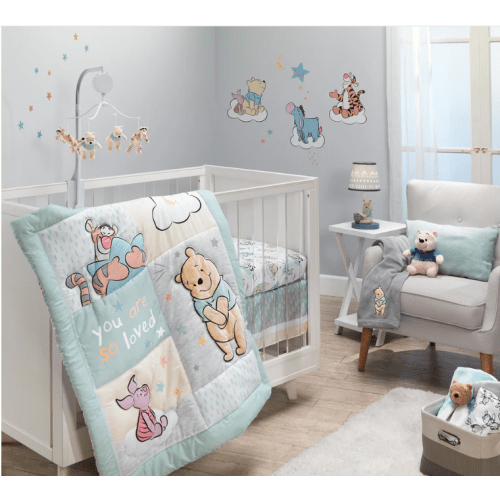 Disney Baby Winnie the Pooh Hugs 3-Piece Nursery Crib Bedding Set – Lambs & Ivy