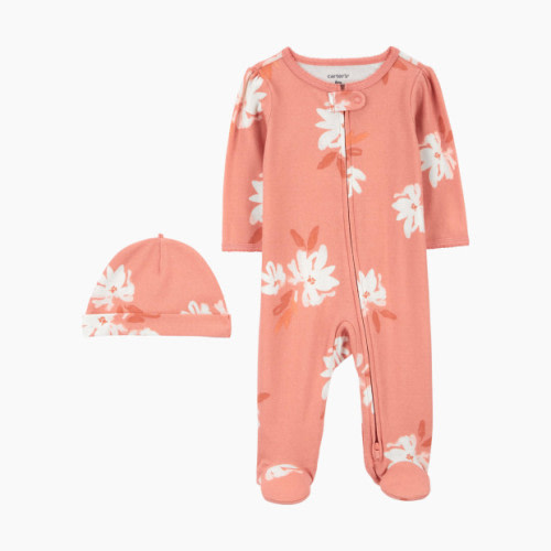 Carter's 2-Piece Sleep & Play and Cap Set - Pink, 3 M