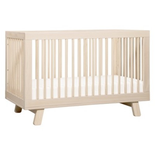 Babyletto Hudson 3-in-1 Convertible Crib with Toddler Rail, Color: Washed Natural