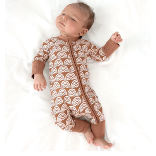 Rust Rainbows Zippy - Little Sleepies, 6-12M