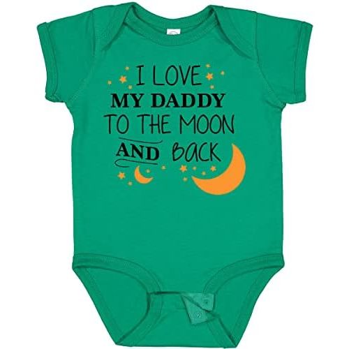 inktastic I Love My Daddy To the Moon and Back Baby Bodysuit