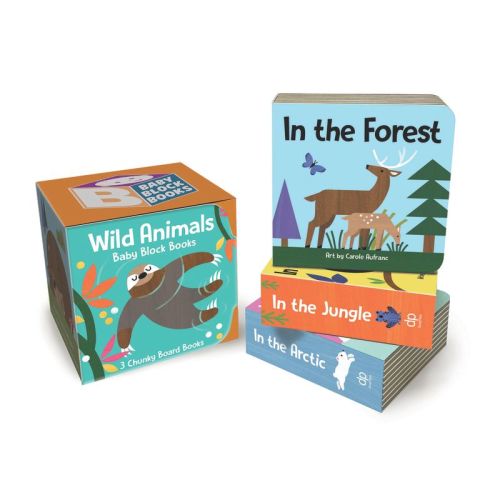 Baby Block Books: Wild Animals - by Duopress Labs (Board Book)