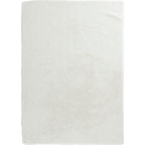 Minky-Moe Ivory Beige Polyester Fabric Plus 7’6 X 9’6 Rug