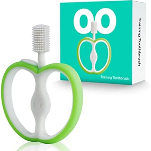 Training Baby Toothbrush, Silicone Baby Teething Toys for 4-12 Months Baby Teething Relief, 4+ Months Baby Teether First Toothbrush for Infant Teething Relief Toddler Teether