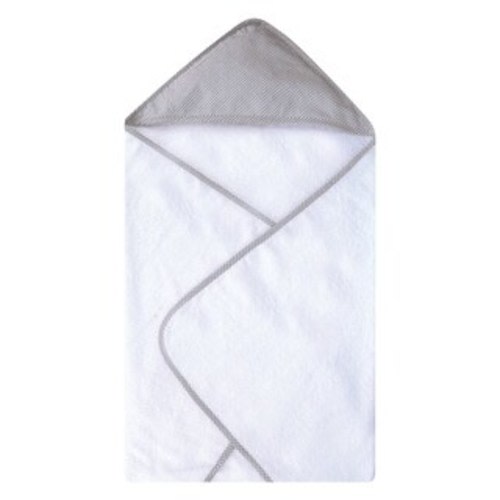 Shop Gingham Seersucker Gray Deluxe Hooded Towel - Free Shipping On Orders Over $45 - Overstock - 26423923