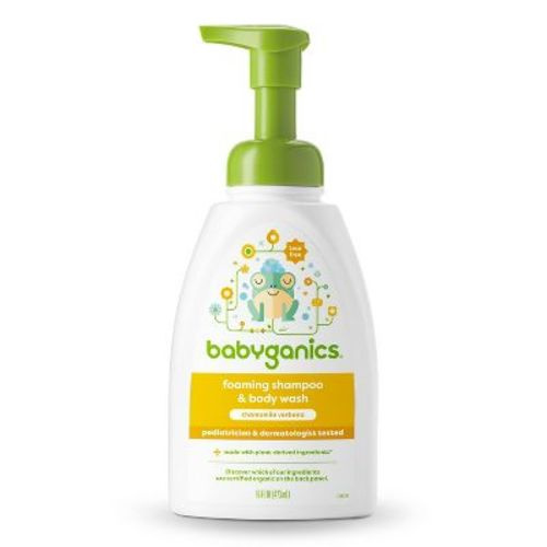 Babyganics Baby Shampoo + Body Wash Pump Bottle Chamomile Verbena - 16 Fl Oz Packaging May Vary