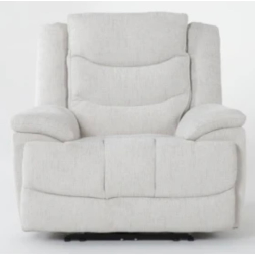 Cruz Ecru Power Recliner with USB | Wallaway | Smart | Living Spaces
