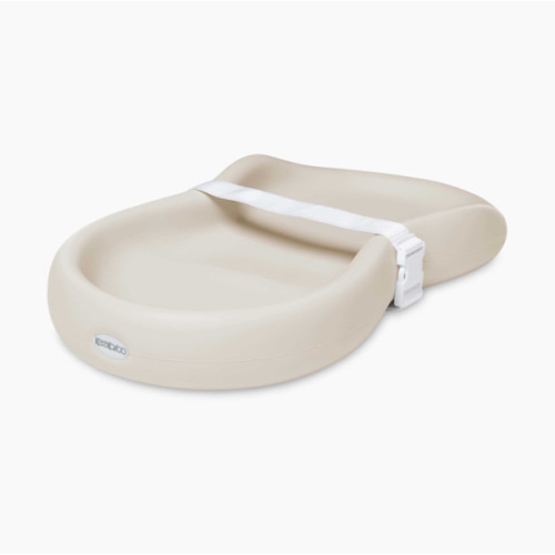 Keekaroo Peanut Changer Vanilla – the Original Made in USA easy-to-clean changing pad and the only shell over foam, fully impermeable to fluid