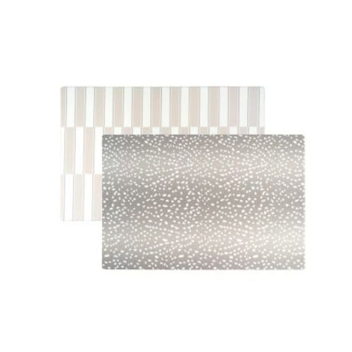 Reversible Baby Playmat - Antelope + Stripe Design – Soft, Non-Toxic Foam – Waterproof, Easy to Clean