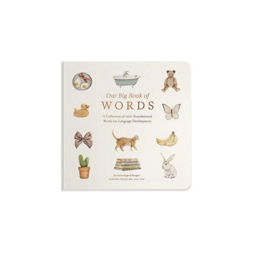 Our Big Book of First Words: A Collection of 100+ Foundational Words for Language Development (Tabitha Paige Children's Book Series)