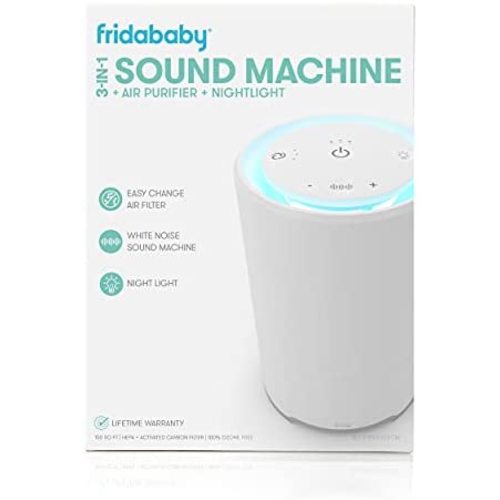3-in-1 Sound Machine, Air Purifier + Nightlight with 3 Fan Speeds and Easy-Change Filter by Fridababy