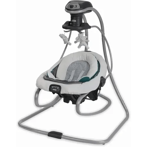 Graco DuetSoothe Swing and Rocker with Removable Swing Seat and 6 Swinging Speeds for Toddler Swing Seat and Swing Chair