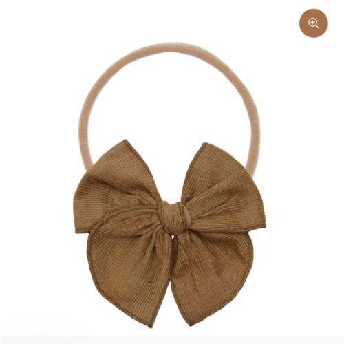 Heirloom Bow - Walnut Corduroy Headband