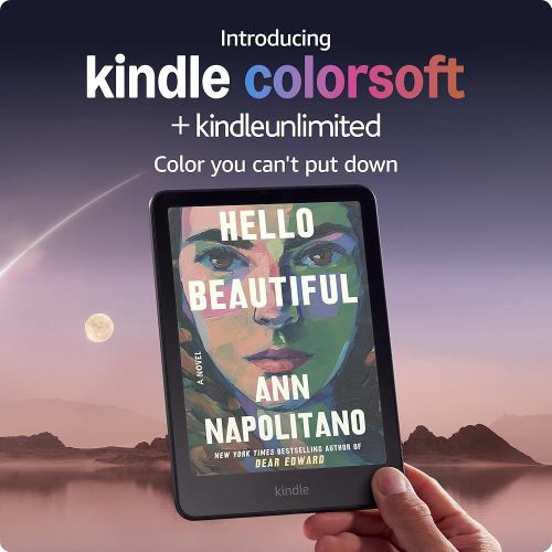 Introducing Amazon Kindle Colorsoft Signature Edition (32 GB) – With color display, auto-adjusting front light, wireless charging, and long battery life - Metallic Black + 3 months of Kindle Unlimited (with auto-renewal)