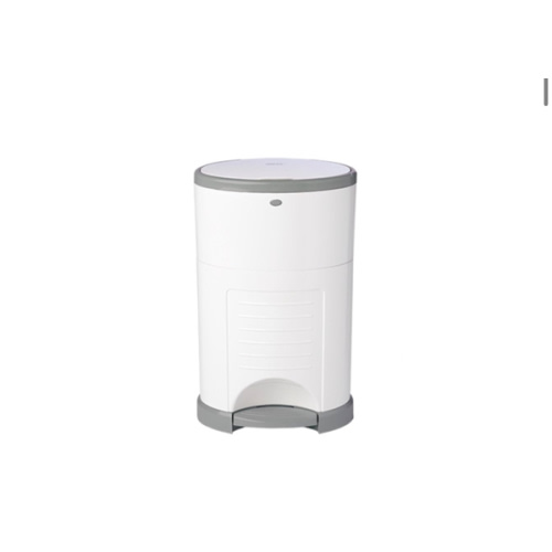 Diaper Dekor Classic Hands-Free Diaper Pail | Easiest to Use | Just Step – Drop – Done | Doesn’t Absorb Odors | Most Economical Refill System | 70% Recycled Materials | EKO White