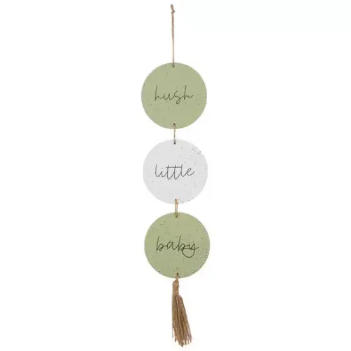 Hush Little Baby Speckled Wood Wall Decor