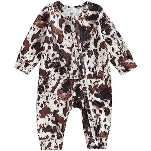 YINGISFITM My First Valentines Baby Boy Girl Outfit Newborn Love Heart Jumpsuit Zipper Up Bodysuit Little Valentine Clothes