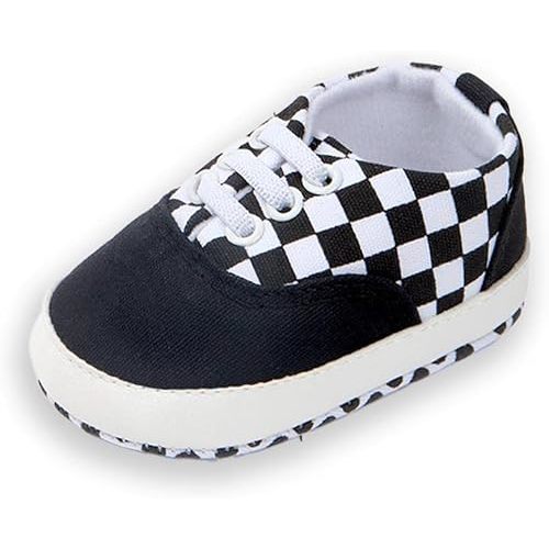 Clowora Unsex Baby Boys Girls Canvas First Walkers Shoes,Infant Non Slip Soft Sole Toddler Flat Lazy Loafers Sneaker