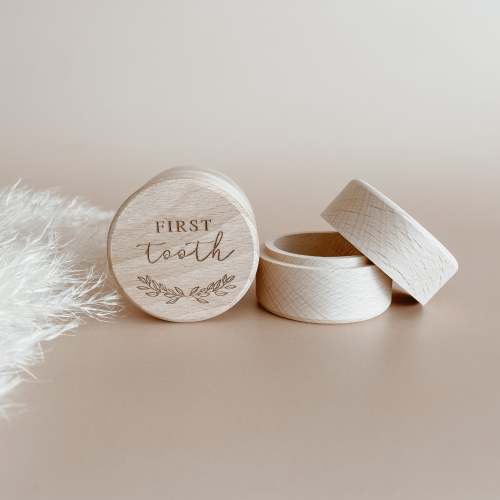 Wooden Tooth or Curl Keepsake Box Non-Personalised