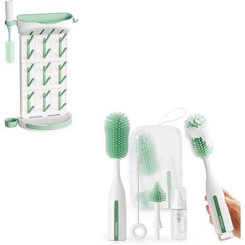 Momcozy DIY Larger Bottle Drying Rack Bottle Brush Kit Pro