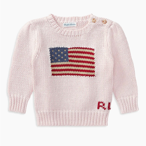 Polo Ralph Lauren Girl's American Flag Sweater