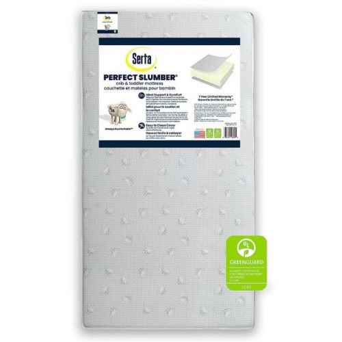 Serta Perfect Slumber Dual Sided Crib and Toddler Mattress