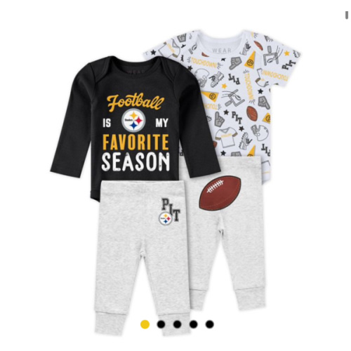 Pittsburgh Steelers Newborn Erin Andrews Turn Me Around 3 Piece Set