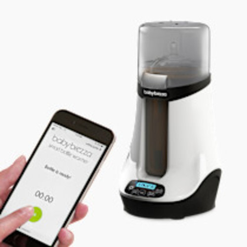 Baby Brezza Smart Bluetooth Connected Bottle Warmer - White On Black