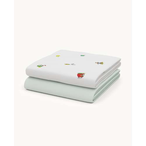 Busy World Crib Sheet Set | Richard Scarry x Nestig