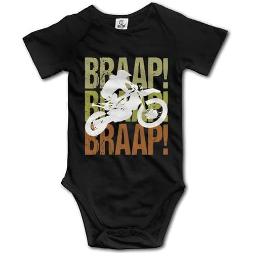 Braap! Dirt Bike Baby Short Sleeve Bodysuit Infant Playsuit