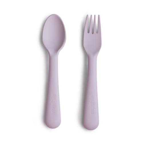 Mushie Baby Dinnerware Fork and Spoon Set
