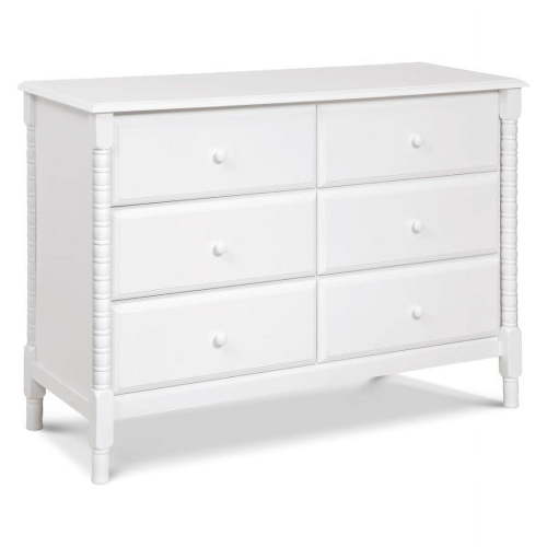 DaVinci Jenny Lind Spindle 6-Drawer Dresser in White