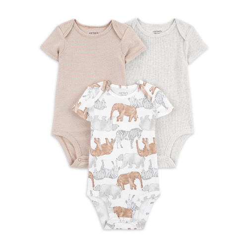 Carter's Child of Mine Baby Unisex Bodysuits, 3-Pack, Sizes Preemie-18 Months