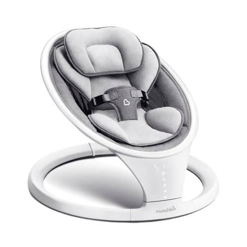 Munchkin® Compact Baby Swing | Bluetooth & Remote Control Enabled | New Born Cradle | Unisex-White