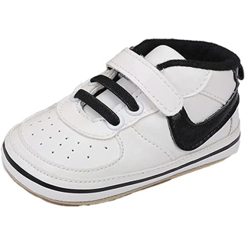 Clowora Unsex Baby Shoes Boys Girls Infant Sneakers Non-Slip Soft Rubber Sole Toddler Crib First Walker Lightweight Shoes