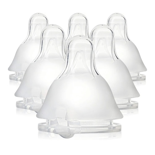 Evenflo Balance Plus Standard Neck Nipples for use with Evenflo Balance Plus Standard Neck Bottles, Slow Flow for 0 Months and up, 6-Pack