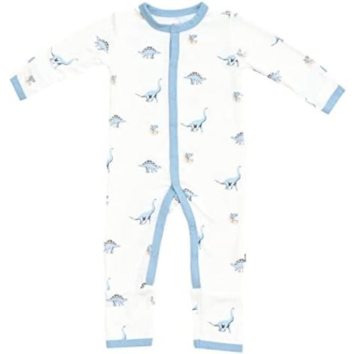 KYTE BABY Unisex Soft Romper with Snap Closure, 97% Rayon made from Bamboo, 3% Spandex,