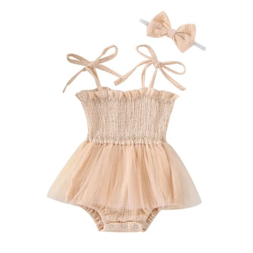 Muslin Tulle Onesie and Headband – The Ollie Bee