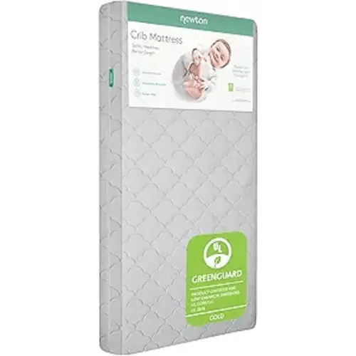 Newton Baby Crib Mattress and Toddler Bed - Ultra-Breathable Proven to Reduce Suffocation Risk, Washable Core & Cover, All-Stages, Infant to Toddler, Deluxe 5.5" Thick - Grey