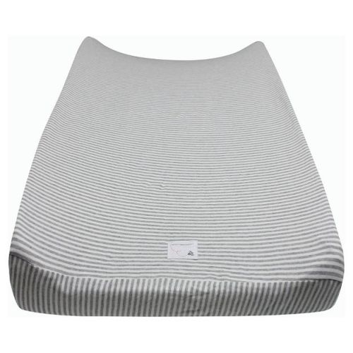 Burt's Bees Baby® Changing Pad Cover - Grey Stripe