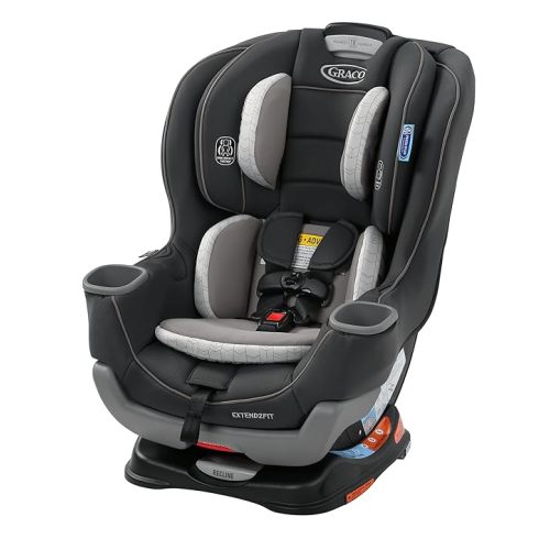 Graco Extend2Fit Convertible Baby Car Seat, Rear and Forward Facing, Adjustable Extension Panel for Extra Legroom, Redmond
