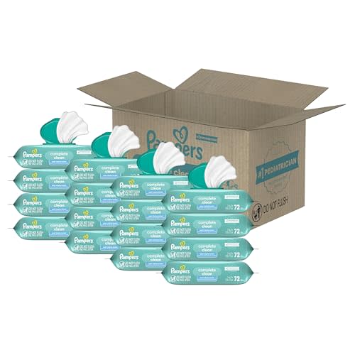 Pampers Complete Clean Wipes, Fresh Scented Baby Wipes, 1152 Baby Wipes Total (16 Flip-Top Packs)