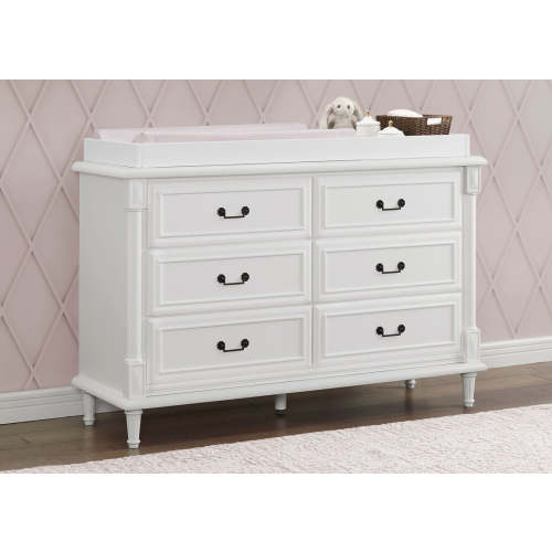 Juliette 6 Drawer Dresser with Changing Top and Interlocking Drawers | Delta Children