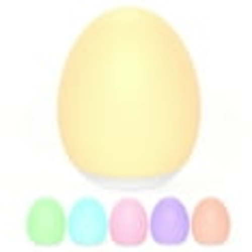 Night Light, Egg Light for Nursery with 7 RGB Colors Changeable & Stepless Dimming, Rechargeable Tap Light with 1h Timer & Touch Control, Portable Night Light for Babies BPA Free