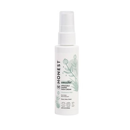 The Honest Company Sensitive Sprayable Fragrance Free Diaper Rash Cream - 2 fl oz