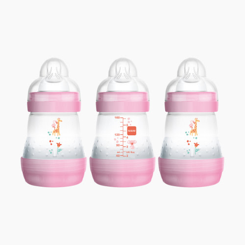 MAM Easy Start Anti-Colic Bottle (3 Pack) - Pink, 5 oz