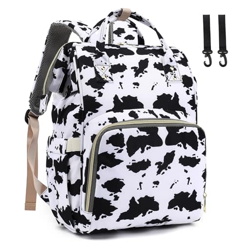 NaOHshp Diaper Bag Backpack for Mom Dad, Maternity Changing Bag Diaper Backpack with Stroller Straps