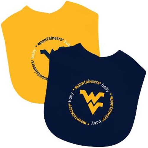BabyFanatic Officially Licensed Unisex Baby Bibs 2 Pack - NCAA West Virginia Mountaineers