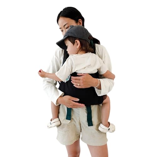 Trail Magik Kid Carrier | Ultra Lightweight Child Carrier for Hiking | Ultra-Compact Child Carrier to Attach Your Hiking Backpack for Kids 1+ Years, Up to 43 lbs Pounds (Black)